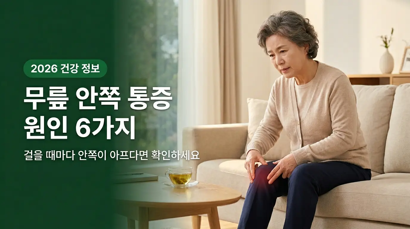 무릎 안쪽 통증 원인 6가지 증상 치료 안내 썸네일