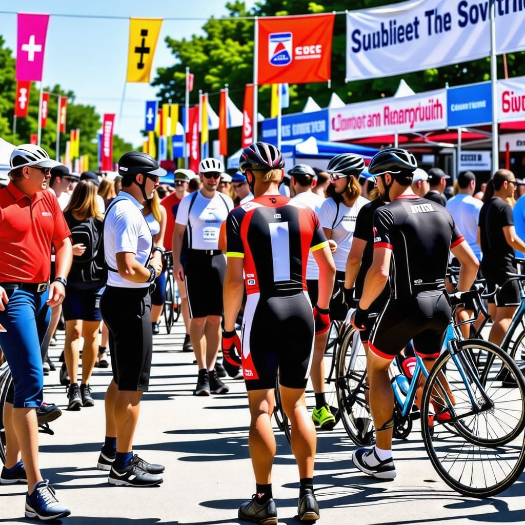 대회 후 참가자들이 모여 있는 모습