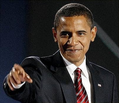 손짓하는 버락 오바마