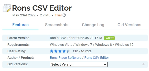 Rons-CSV-Editor