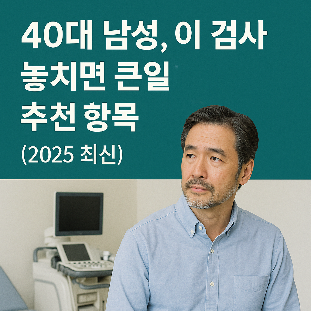 40대 남성 정기건강검진 추천항목