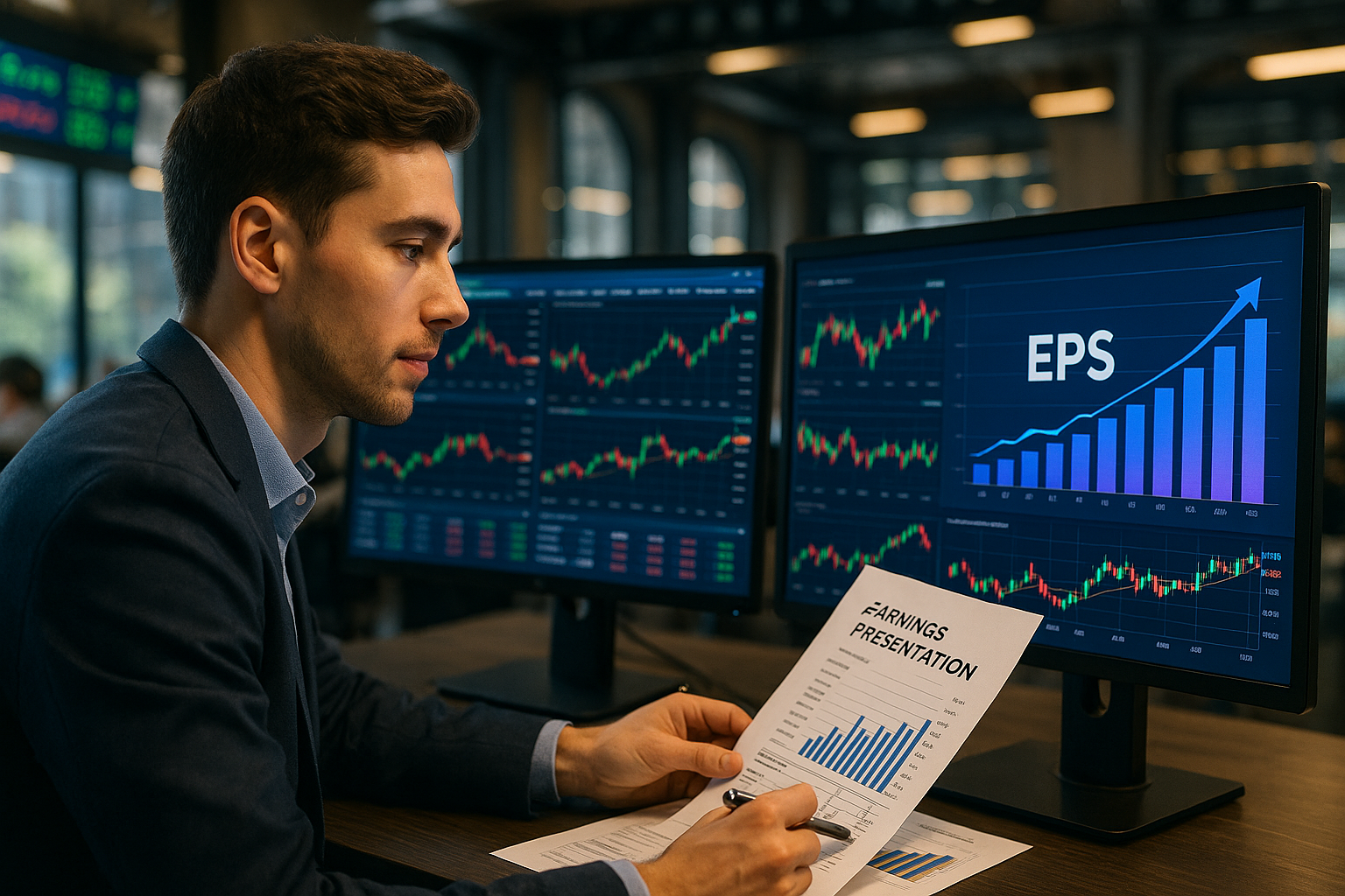 EPS(주당순이익) 등 실적 발표 자료 분석