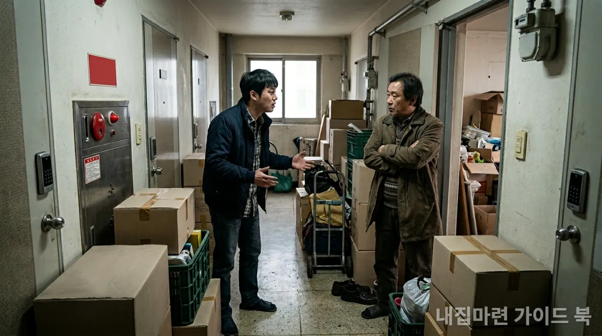 경매 낙찰 후 명도 과정에서 점유자와 갈등하는 한국인 낙찰자