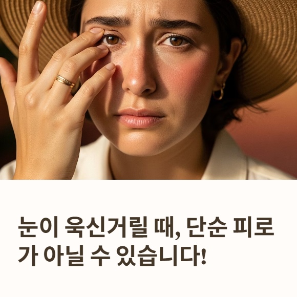 눈이 욱신거릴때