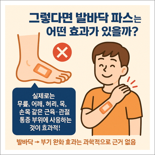 그렇다면 파스는 어떤 효과가 있을까?