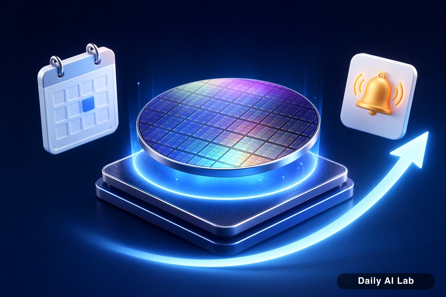 파운드리 점유율 2026, 삼성·TSMC·인텔 판도 정리의 핵심 개념을 단순한 테크 일러스트로 표현한 대표 이미지