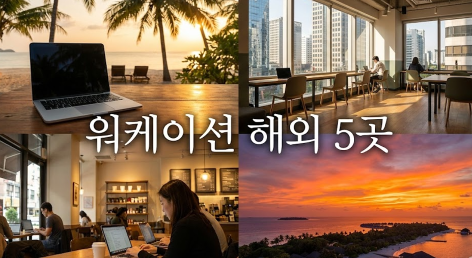 워케이션 천국인 해외 여행지 5곳
