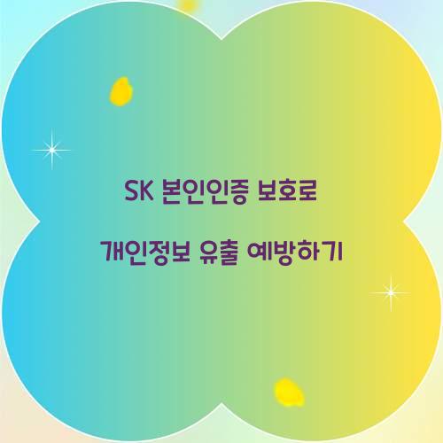 SK 본인인증 보호