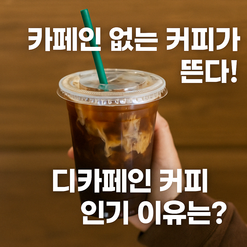 디카페인 커피 인기 폭발