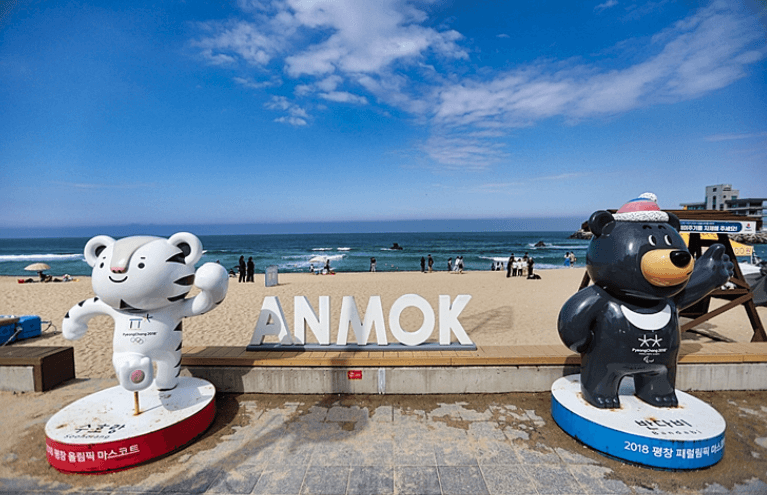 안목해변-커피거리