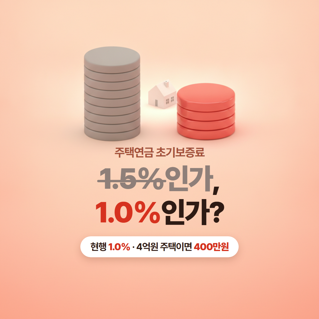 주택연금 보증료의 기준이 되는 주택가격이 어떻게 결정되는지 보여주는 대표 이미지