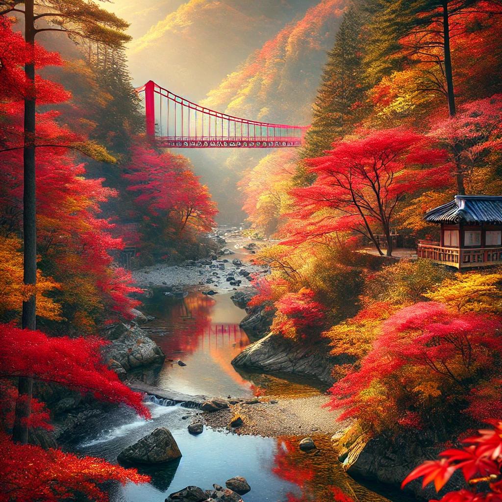 강천산 단풍 절정