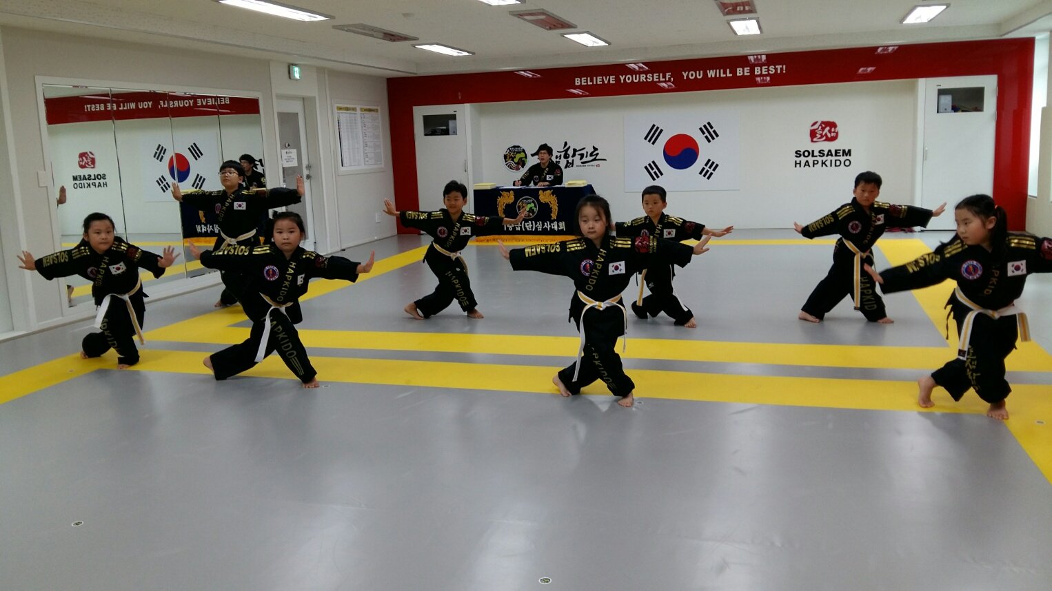 원주 무실동 솔샘합기도 대련