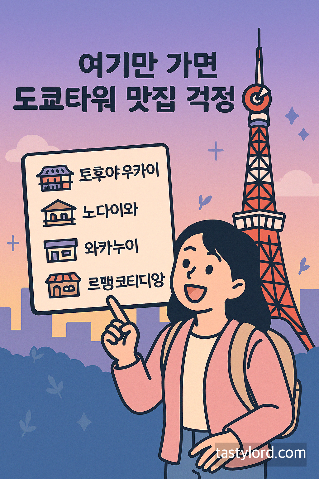 먹을게 너무 없는 도쿄 타워 주변 맛집 베스트 4