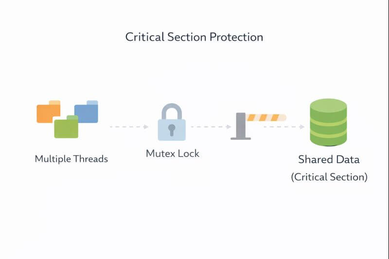 전산학에서 임계 구역과 동기화: 동시에 접근하는 프로그램들이 데이터를 망치지 않게 막는 방법