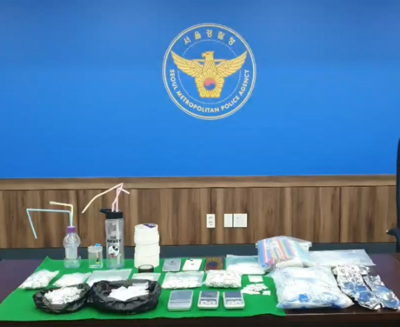 경찰이 검거 과정에서 압수한 마약류. [사진=서울경찰청]