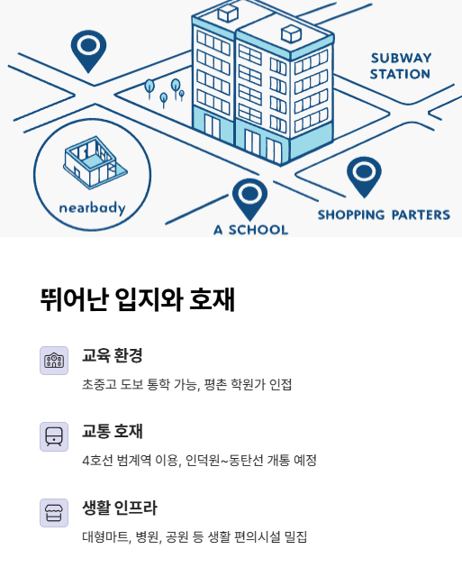 뛰어난 입지와 호재