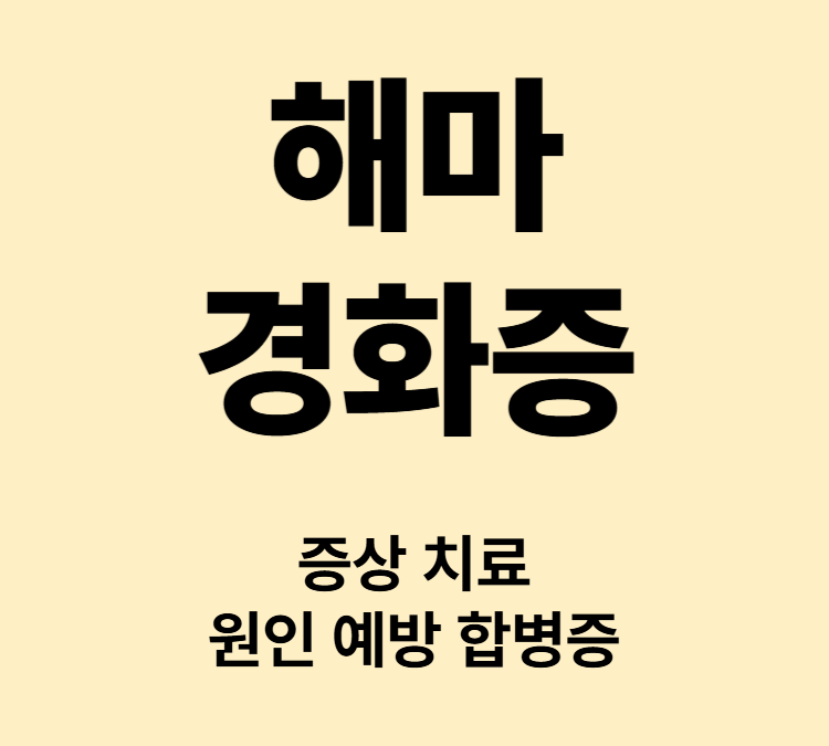 열성 경련이나 외상성 뇌손상 저산소 증상 해마경화증 치료