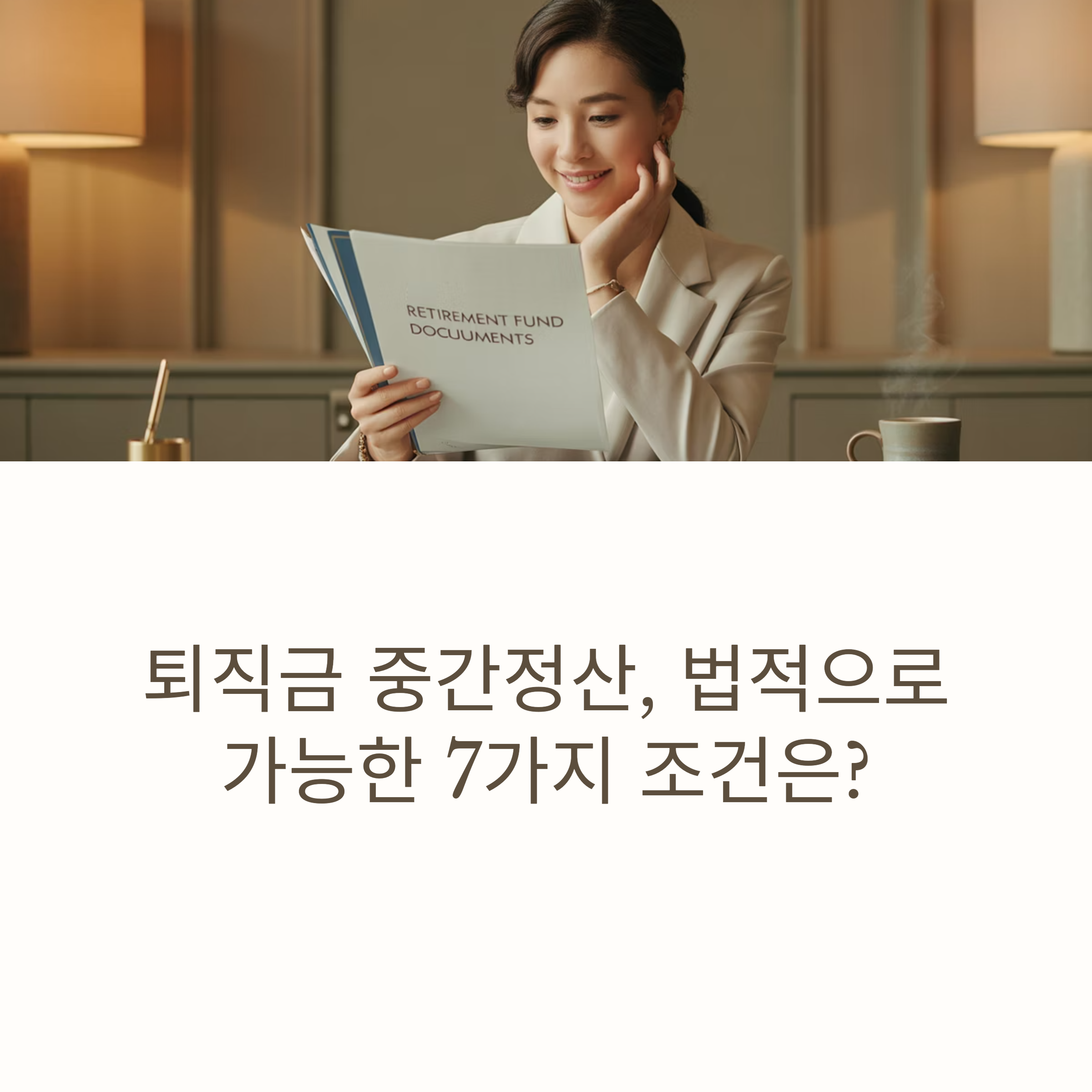 퇴직금 미리 받는 방법