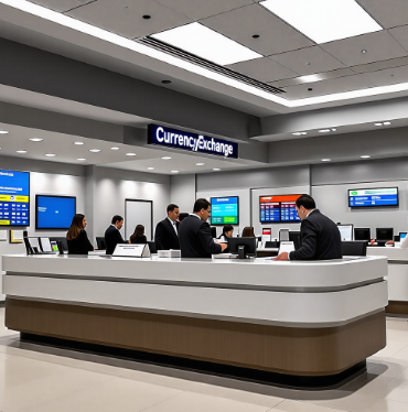 공항과 시내 환전소 비교