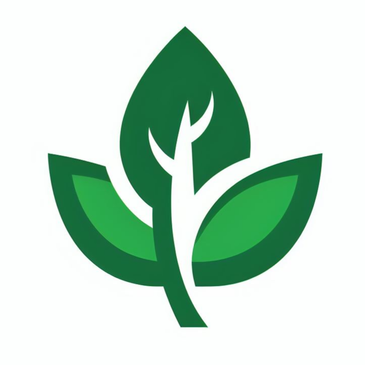 초록색 잎 로고