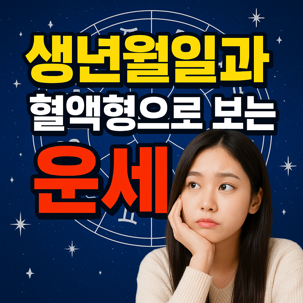 생년월일과 혈액형으로 보는 운세