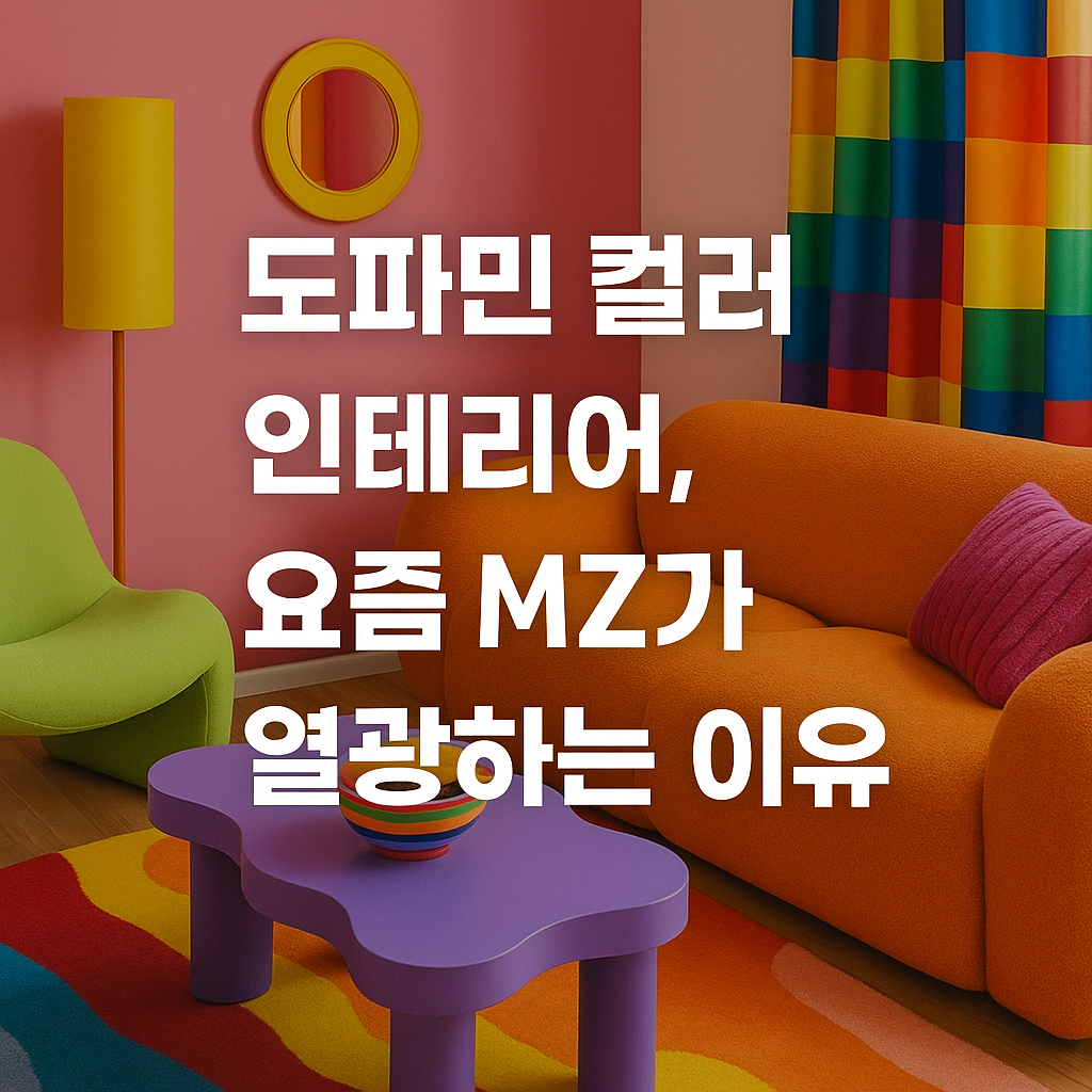 도파민 컬러 인테리어, 요즘 MZ가 열광하는 이유