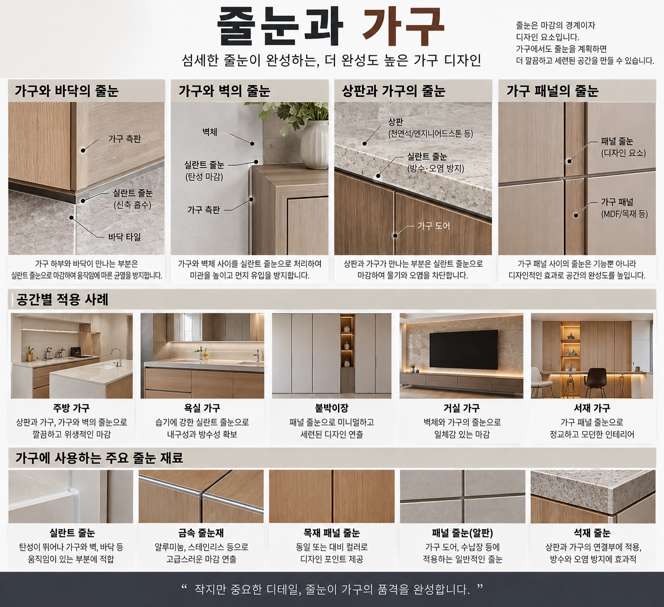 줄눈과 가구