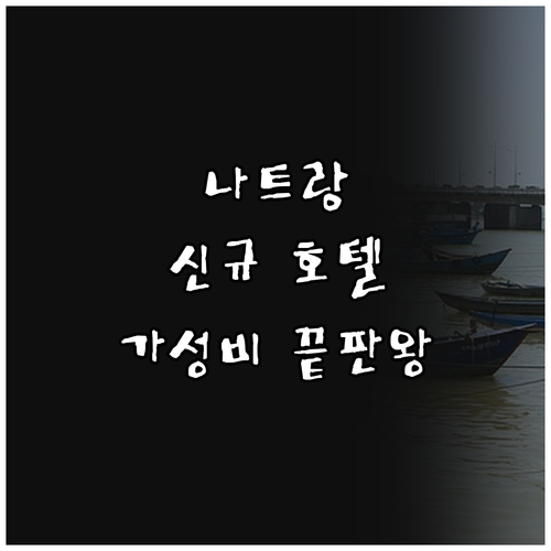 나트랑 신규 호텔 추천! 이코니크 호..