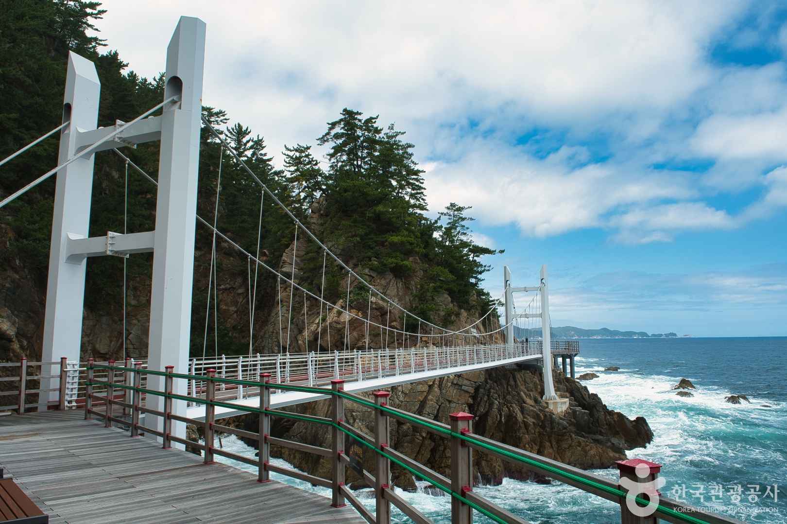삼척 초곡 용굴촛대바위길 출렁다리