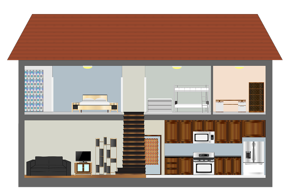 집안 내부 물건들이 보이는 이미지