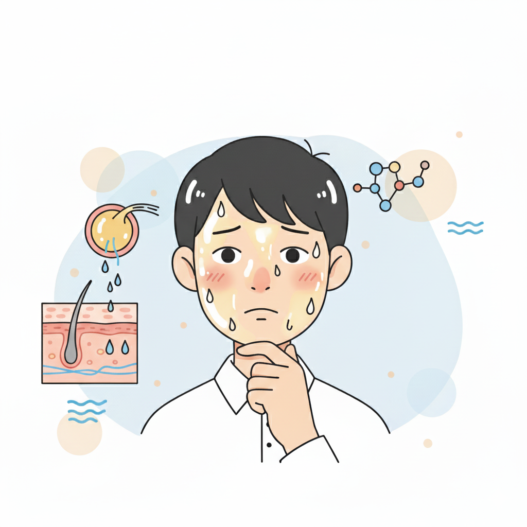 개기름의 과학: 기름은 정말 피부의 적이기만 할까? (피부 유분선의 역할)