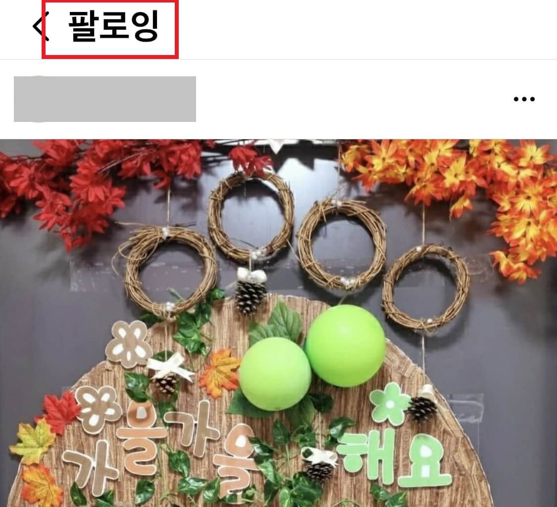 팔로잉-설정