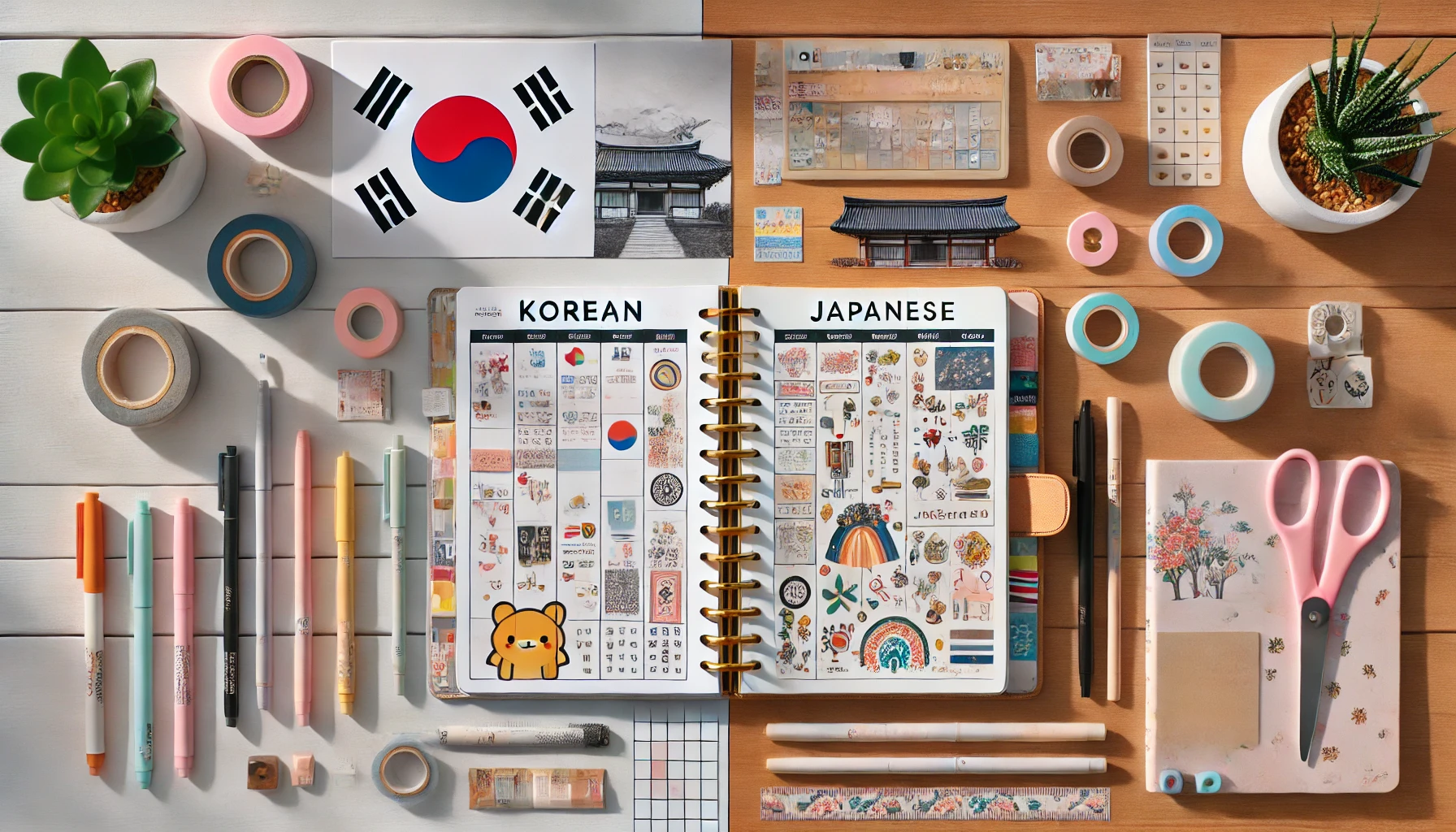 한국 vs 일본 플래너 문화 관련 사진