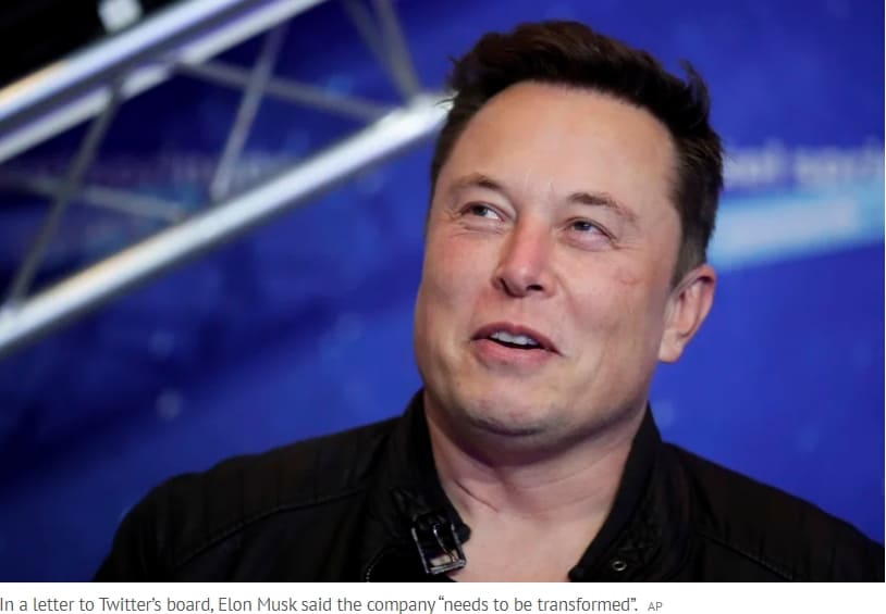 세계 최고 부자 '머스크', 트위터 100% 인수 선언 VIDEO: Elon Musk launches $58 billion hostile takeover of Twitter