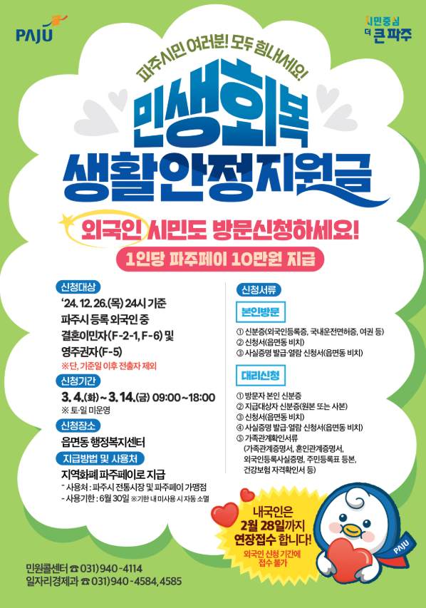 2025 민생회복 지원금