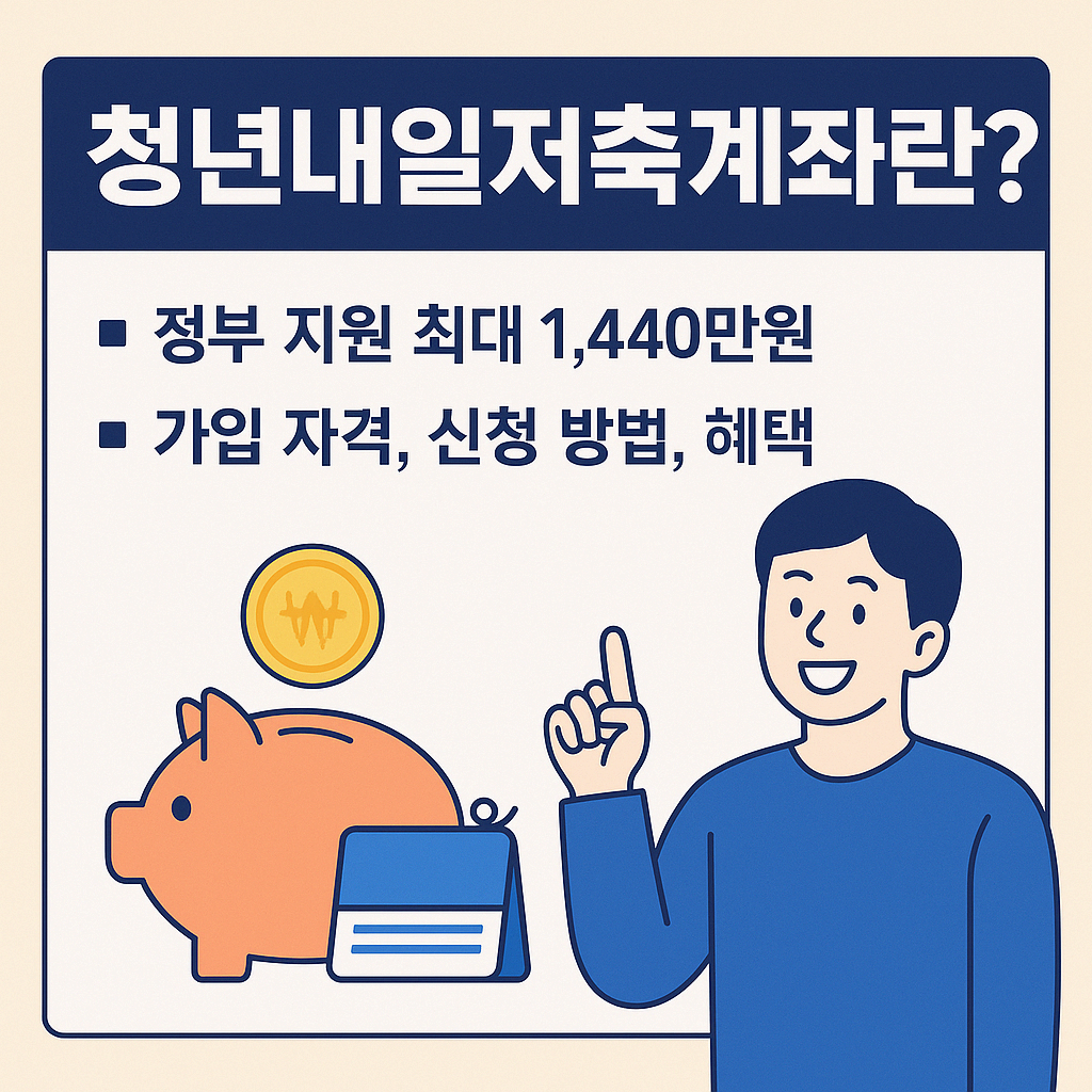 월 10만 원으로 1,440만 원 모으는 방법|청년내일저축계좌 총정리