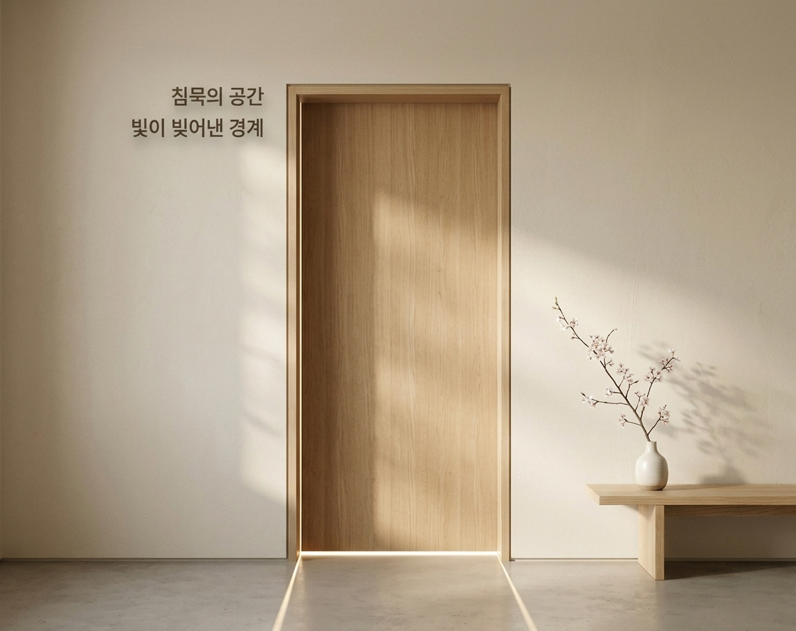 빛이 빚어낸 침묵의 미학을 완성하는 인테리어 이미지