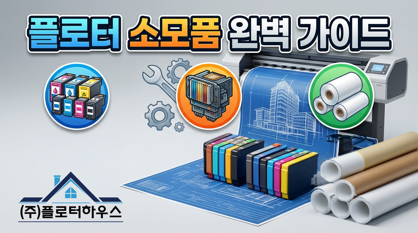 🏗️ 플로터 유지비 절감의 모든 것: 핵심 소모품 종류부터 현명한 구매 팁까지