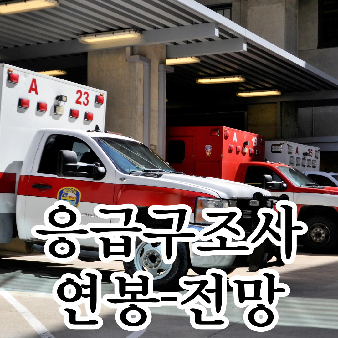 응급구조사 연봉-전망