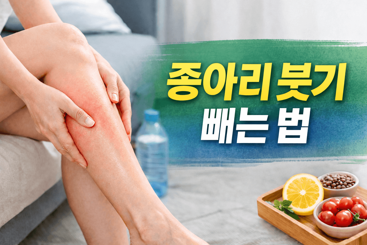 종아리 붓기 빼는 법 총정리｜하루 만에 가벼워지는 현실적인 방법