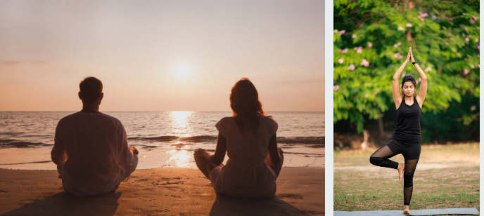 명상과 요가 모습