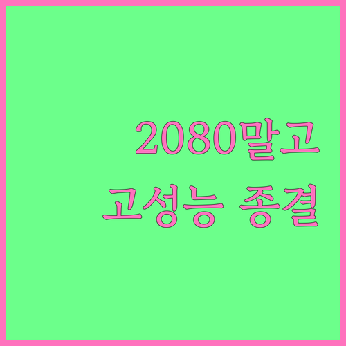 2080 프리미어 대신 사용할 만한 ..