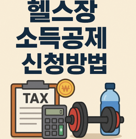헬스장 소득공제 신청방법