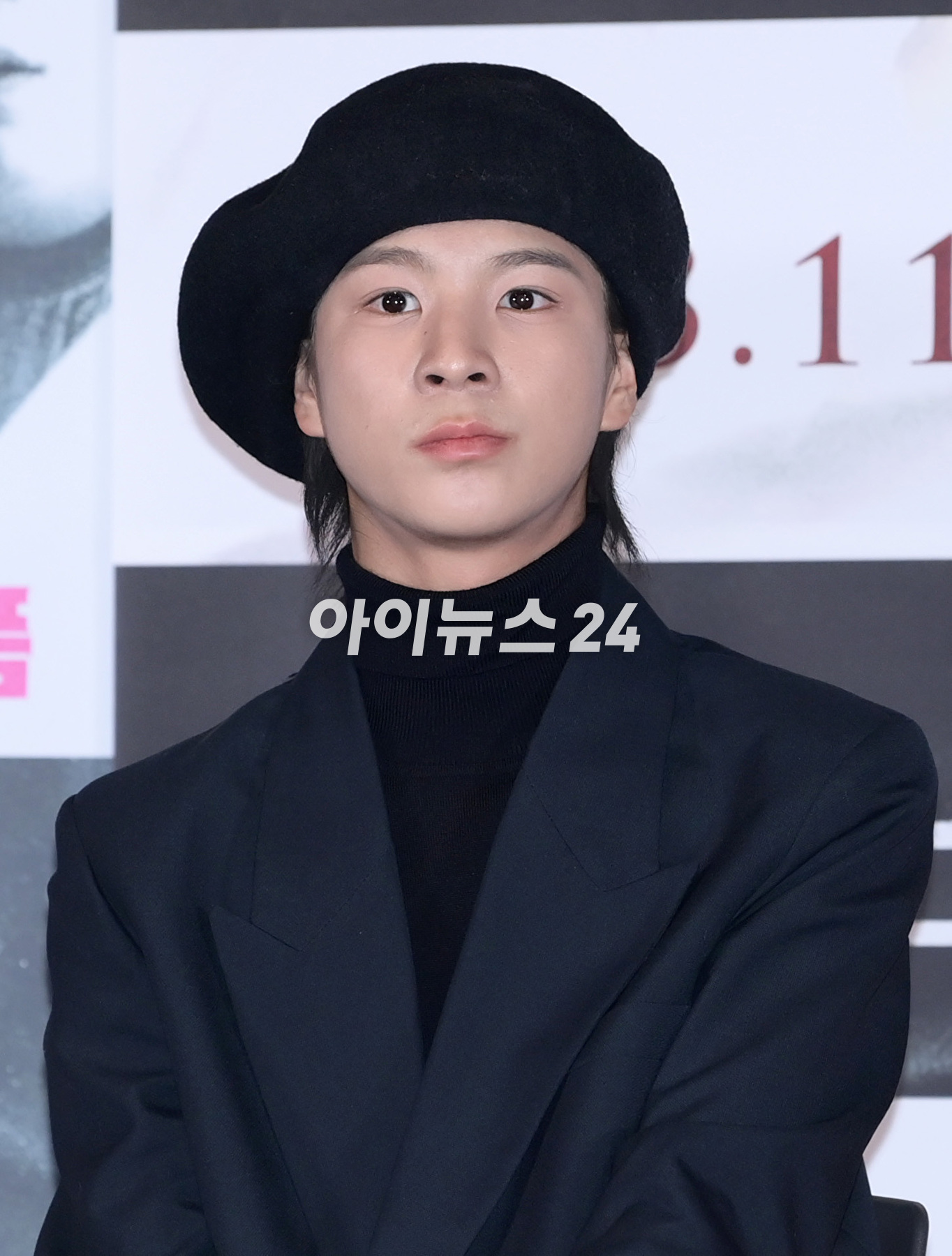 배우 정동원이 27일 오후 서울 CGV 용산아이파크몰에서 열린 영화 &#39;뉴 노멀&#39;(감독 정범식) 언론시사회에 참석하고 있다. [사진=정소희 기자]