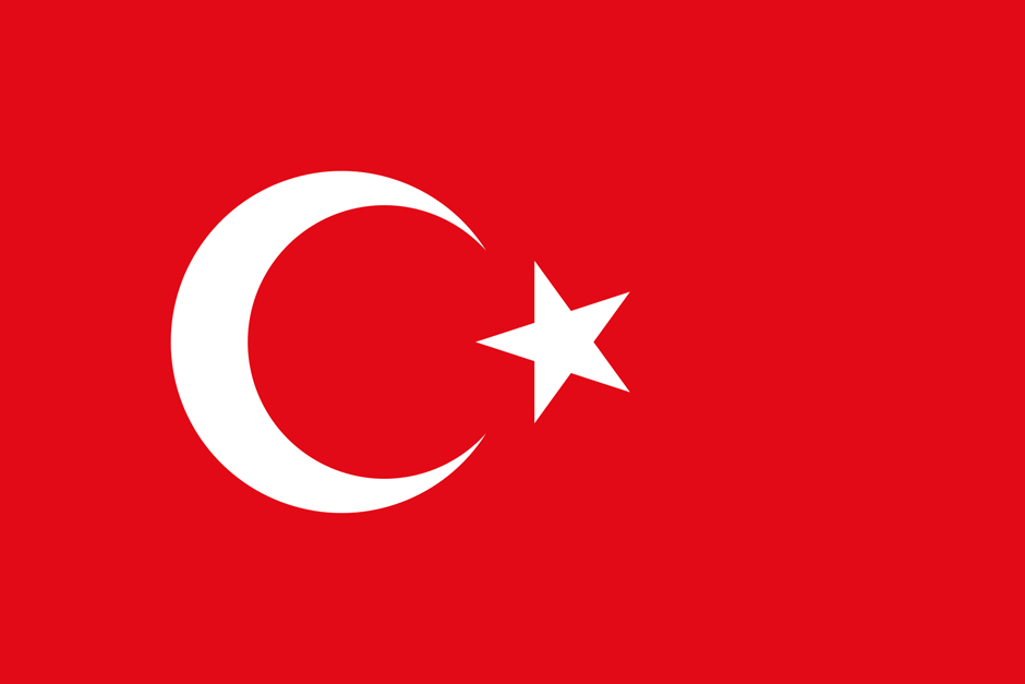 터키 국기 월성기