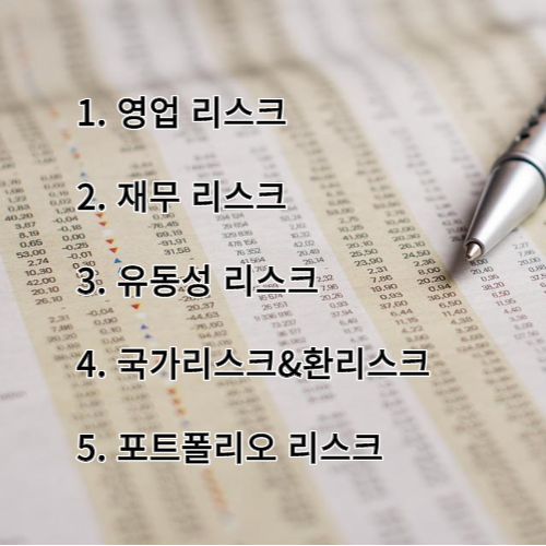 투자위험의 종류