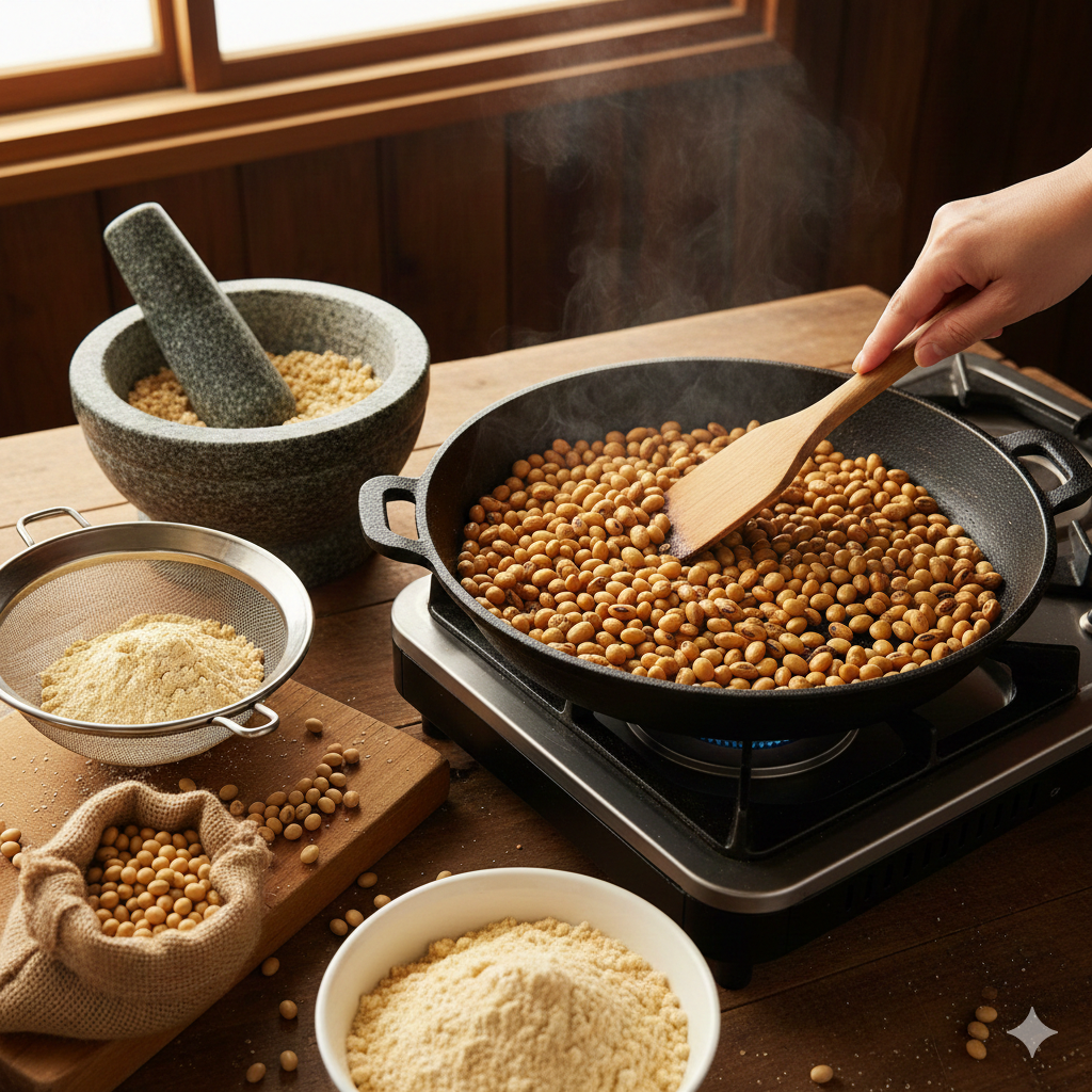 콩을 볶자 - 사진