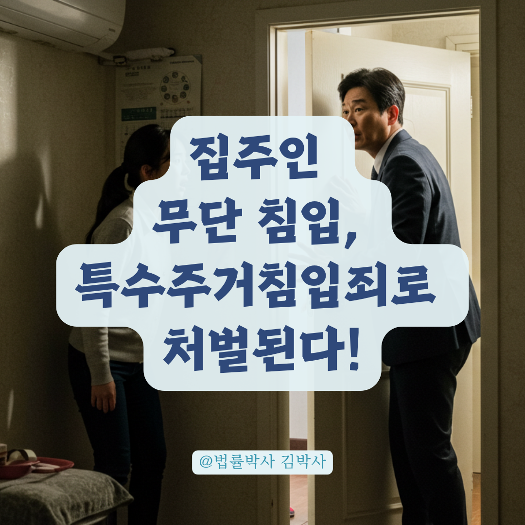 월세 연체로 무단 침입한 집주인, 특수주거침입죄로 처벌 가능한 사례 정리.