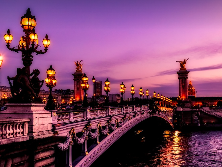 파리 프랑스 일몰